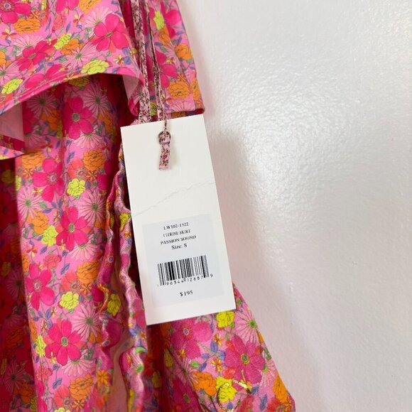 LOVESHACKFANCY Kiella Ruffle Crop Top and Citrine Mini Skirt in Passion Sound - Picture 14 of 14